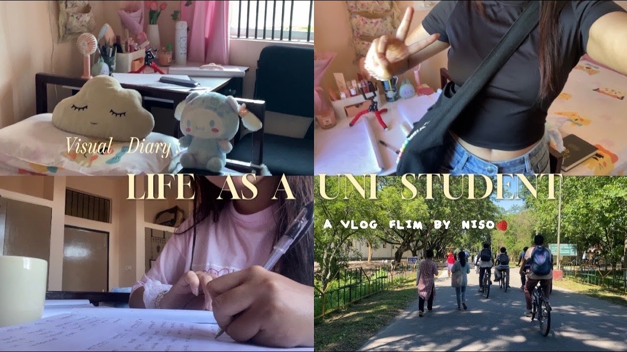 Visual. Diary :  Life as a Uni student 🍓 | 📍Tezpur university | Exam vlog  #fypyoutube  #univlog