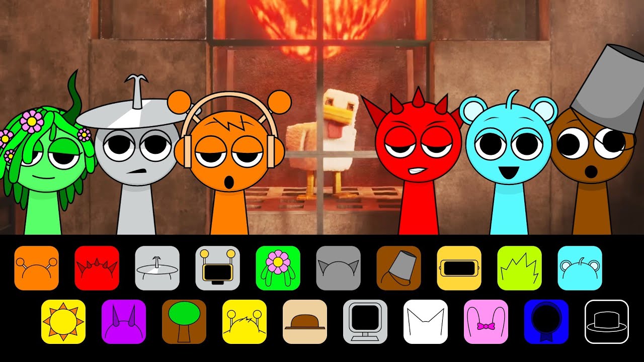 Incredibox Sprunki - Lava Chicken (MOD/COVER MINECRAFT MOVIE)