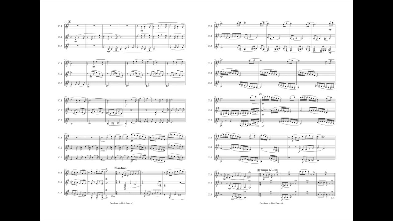 防府おどりパラフレーズ[クラリネット3重奏](鈴木淳/金山徹)/Paraphrase by Hofu Dance[Clarinet Trio](Jun Suzuki/Tohru Kanayama)