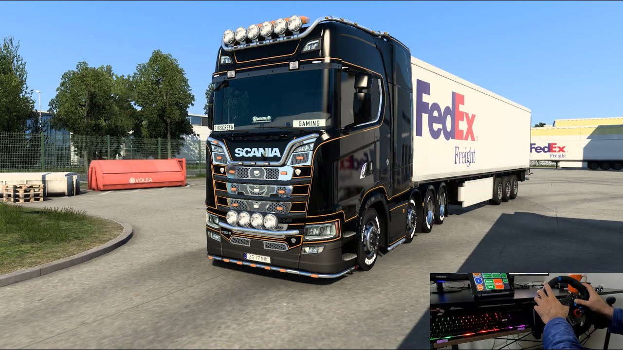 Slovenia to Czech Republic FedEx Freight Canned Beef Scania | ETS 2 Promods | Logitech G29 PXN V900