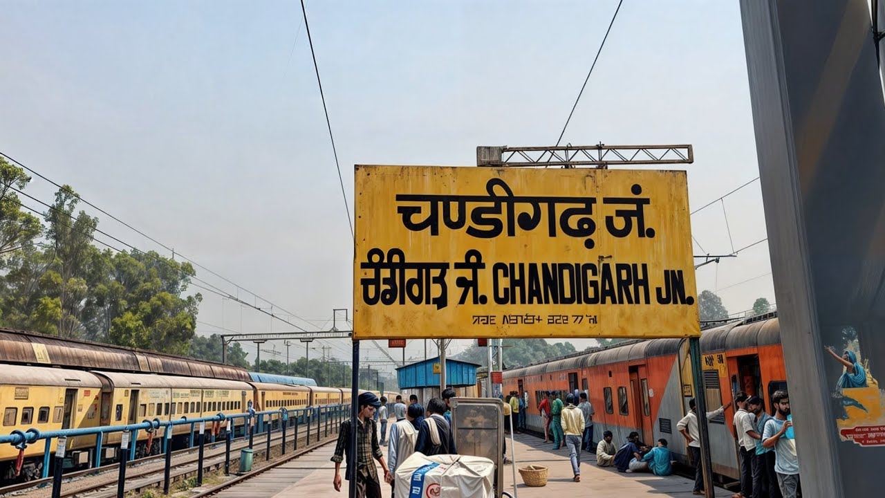 Announcement of Chandigarh Railway station | Clear Annoucment of Chandigarh junction