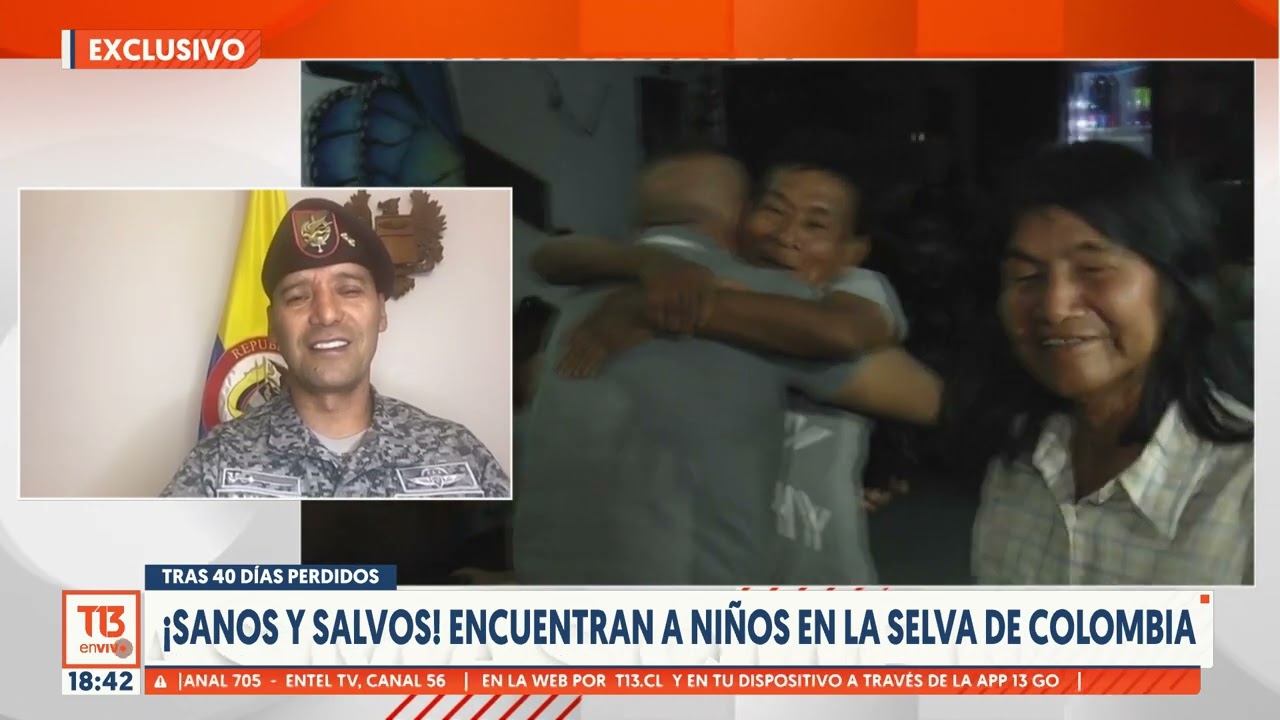 General y rescate de niños en Colombia: 