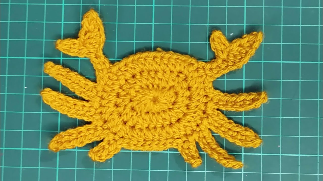 How to Crochet Crab Applique | Free Crochet Pattern of Crab Applique | Crochet Free Pattern