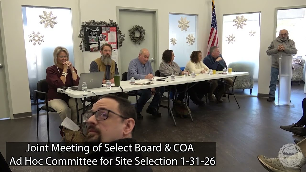Joint Meeting of Select Board & COA  Ad Hoc Committee for Site Selection 1-31-26