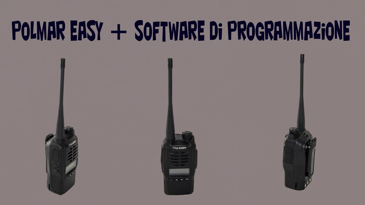 Polmar Easy - PMR446 ad uso libero - tutorial radio e programmazione