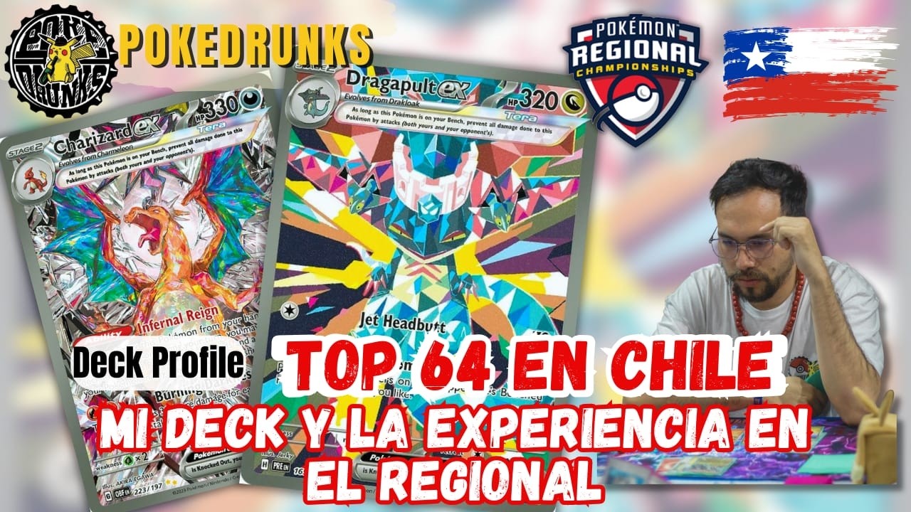 Pokemon TCG Regional Santiago de Chile | Les explico mi top 64 con Draga Chari