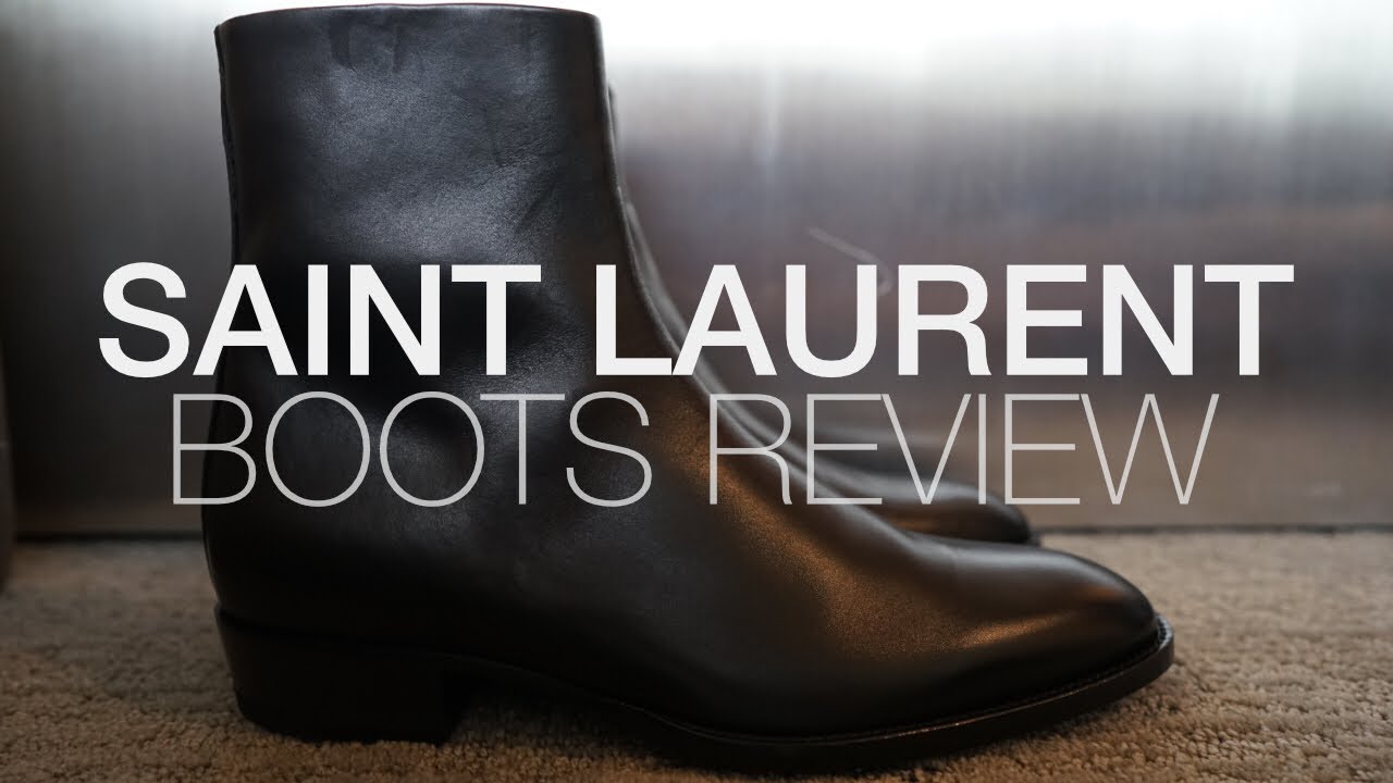 SAINT LAURENT Boots Comparison!  Wyatt vs. Montaigne [+ Comparison to Prada and Versace]
