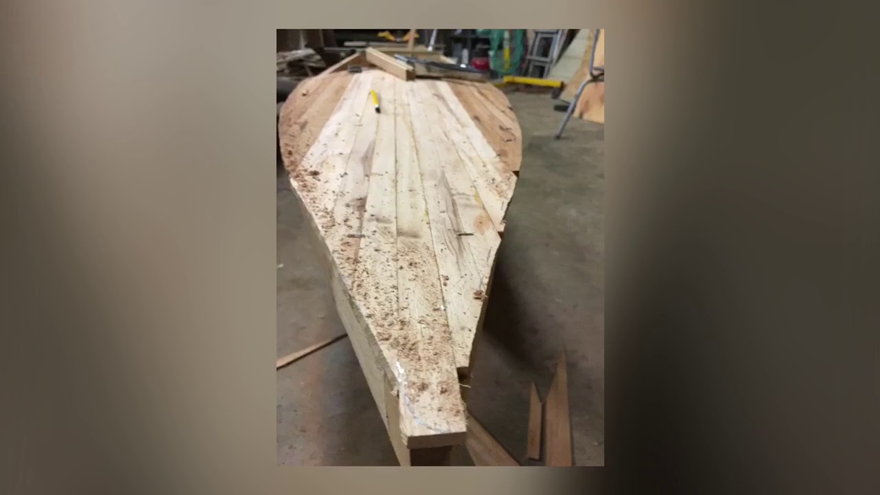 Strip Built Hawaiian Canoe