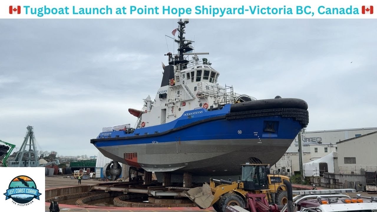 From Dry Berth to Harbour: Ocean Stevns Tugboat Launch at Point Hope Shipyard
