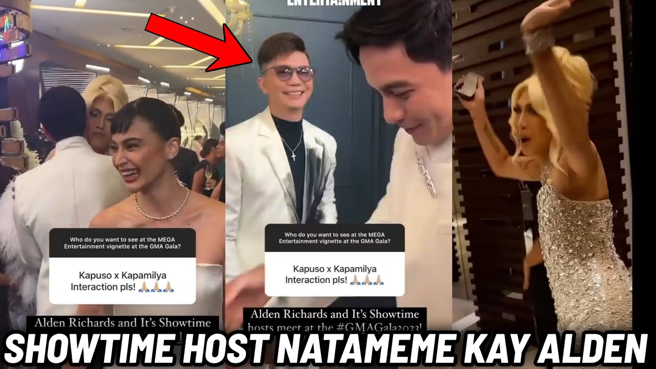 REAKSYON ng SHOWTIME Host NATULALA Kay ALDEN Richards ng MAKITA HARAPAN Nila sa GMA Gala-Night 2023