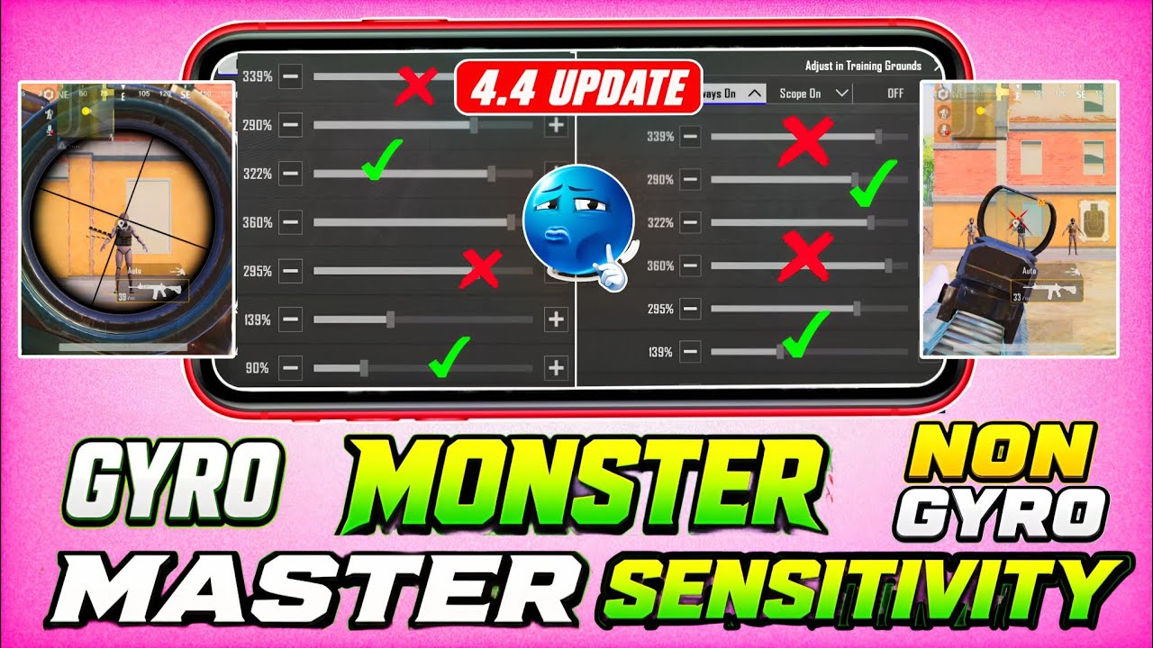 4.4 UPDATE🔥I FOUND THE MONSTER ZERO RECOIL SENSITIVITY😳, 90% RECOIL GONE IN 1 MINUTE GYRO & NON GYRO