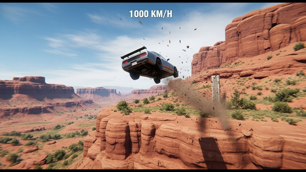 Instant 1000 KM/H Acceleration & Braking Test – Which BeamNG Car Survives? 🔥