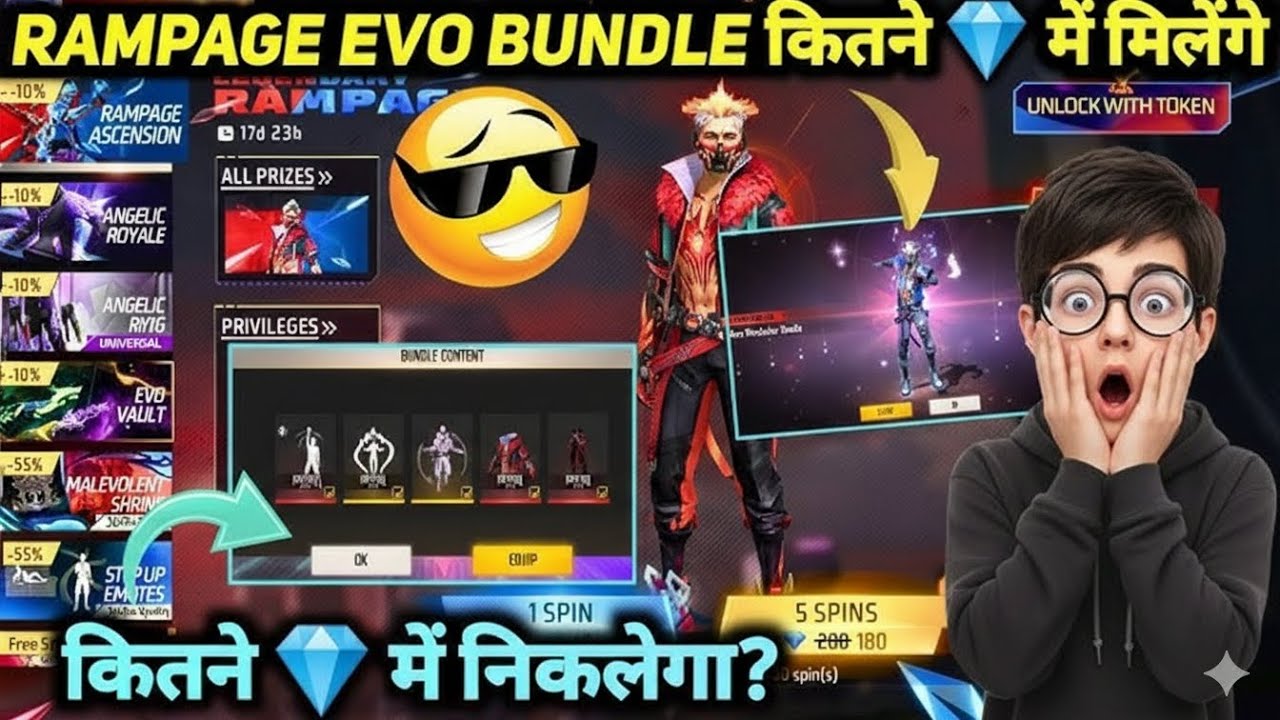 RAMPAGE EVO BUNDAL 🤯 NIKALE ME SAB DAIMOND KHATAM 😢 I GOT FIRST TIME EVO BUNDAL MY FIRST VIDEO 📸
