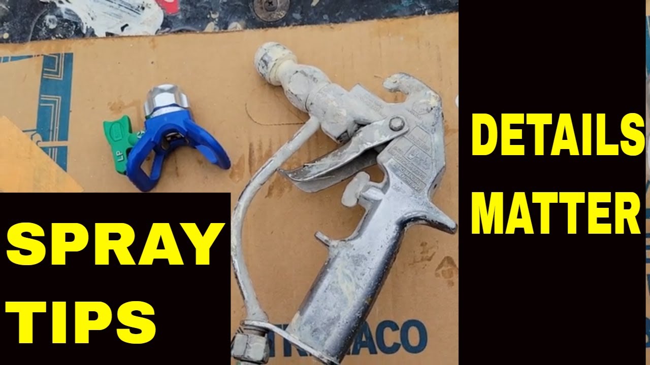 AIRLESS spray painting flat tips and reversa tips what's better why