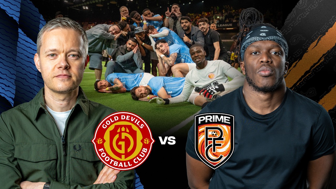 KSI HEAD LOSS as Goldbridge makes him wear SPURS SHIRT | Gold Devils v Prime FC highlights