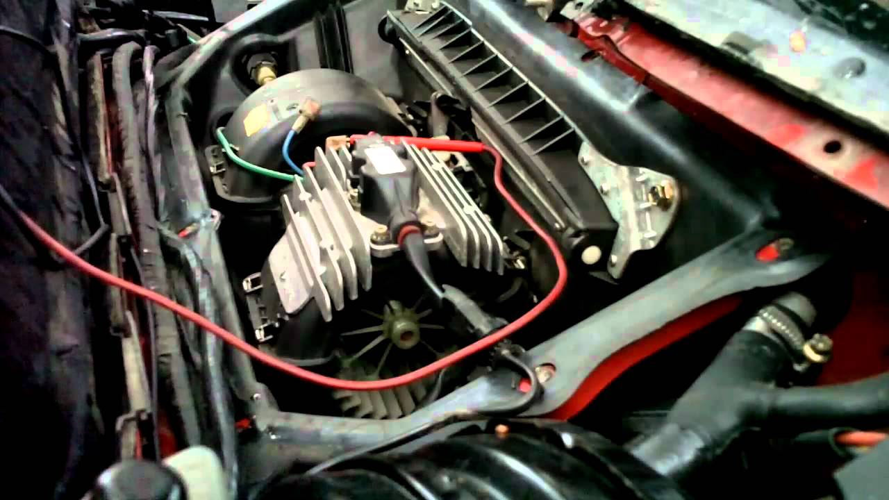 как снять электродвигатель вентилятора Mercedes R129 320 500 600sl
