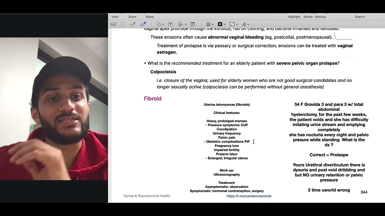 Pelvic Organ Prolapse: Obs gyn Step 2 CK/3