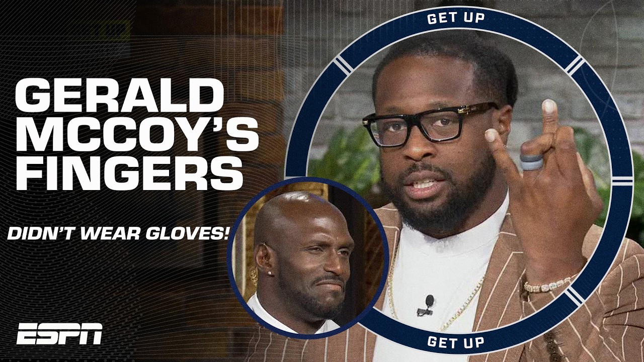 Gerald McCoy's BENT UP FINGERS have the Get Up crew in shock! 🫣