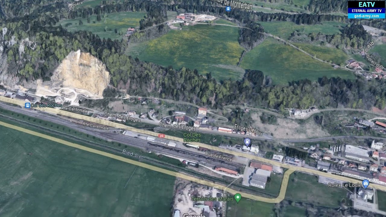 Effondrement de la falaise du Col-des-Roches au Locle le 3 octobre 2017
