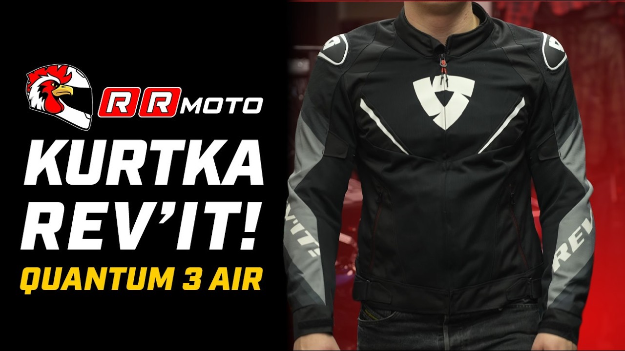 REVIT QUANTUM 3 AIR - letnia kurtka motocyklowa | Maksymalna wentylacja i certyfikat AA