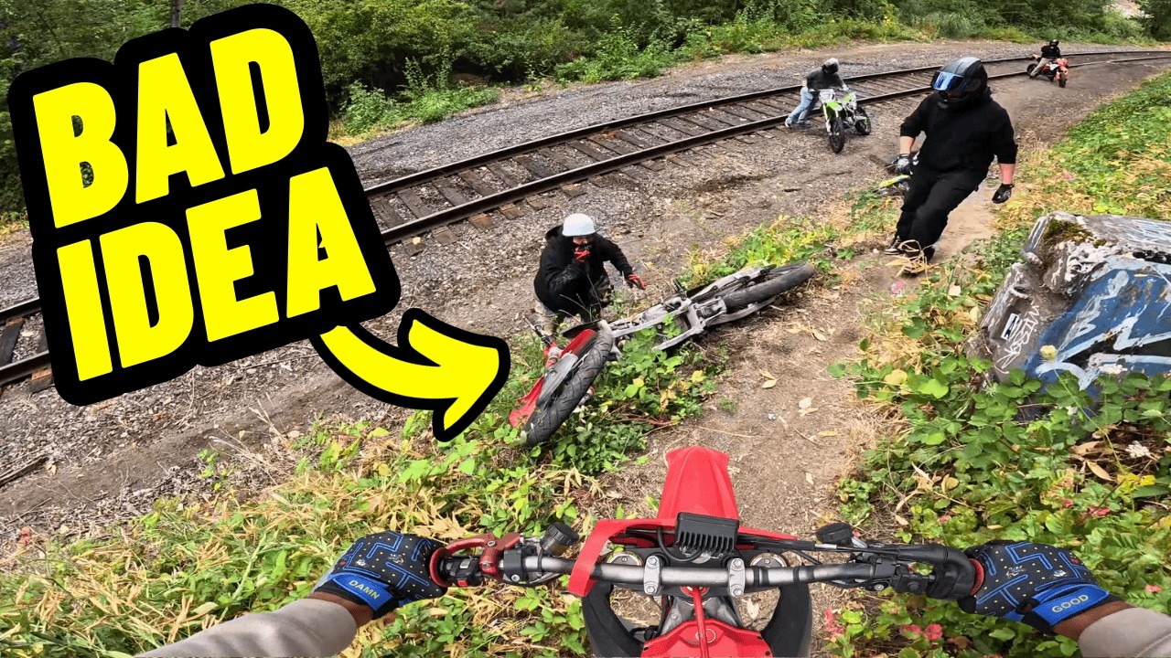 Bro Sent His Bike Flying Down a 10Ft Drop!!