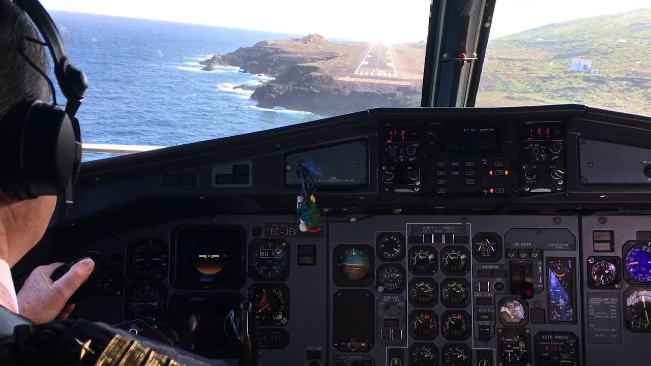 Aterrizaje Rw16 GCHI / HIE Atr 72 Canair / Binter