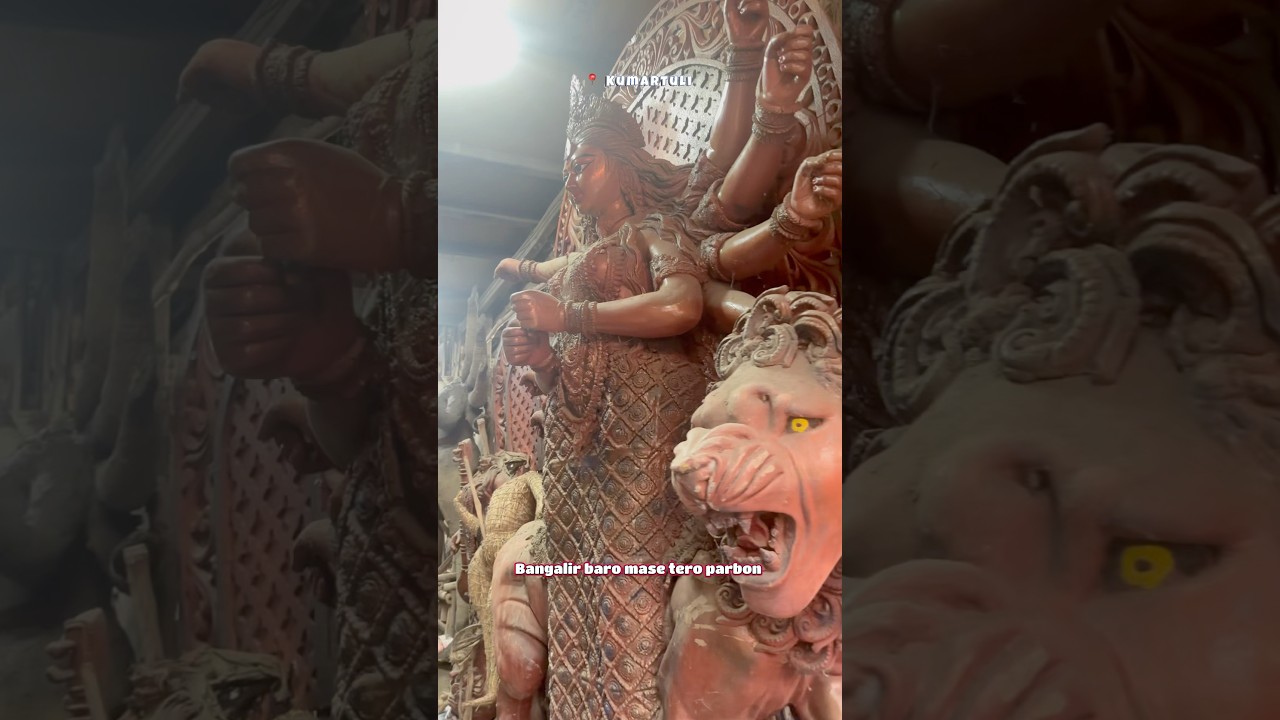 Kumartuli 2025 | Durga Puja 2025 | Durga Idol Making | Kumartuli Durga Thakur Making Durga Puja Song