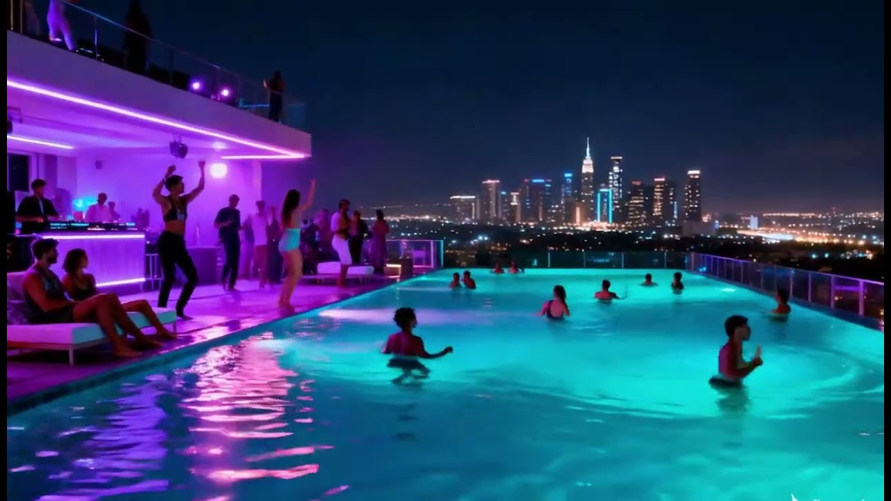 Aqua Bass Party | DJ Full Bass Beats in a Poolside Atmosphere