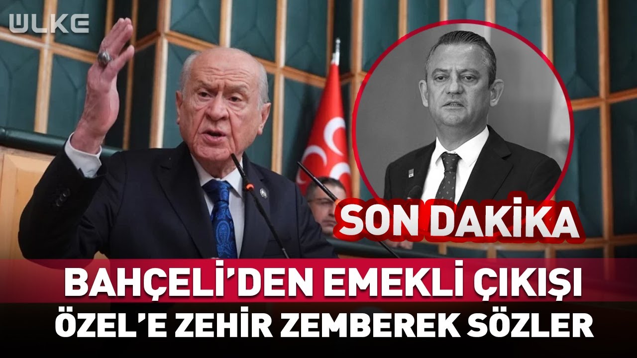 Bahçeli'den Çok Konuşulacak Emekli Çıkışı! Özel'e Zehir Zemberek Sözler #sondakika