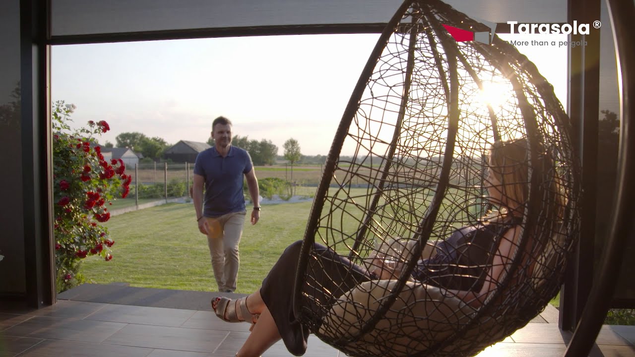 Tarasola® ELEGANCY - automatisierte Stoffüberdachung für Terrassen. DE