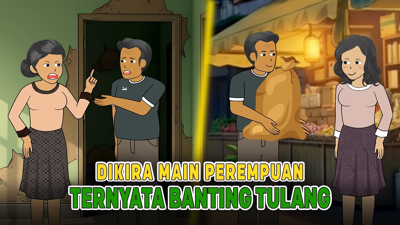 Suami Pulang Subuh Disangka Selingkuh, Ternyata Kerja Diam-Diam Demi Lunasi Hutang | Drama Animasi