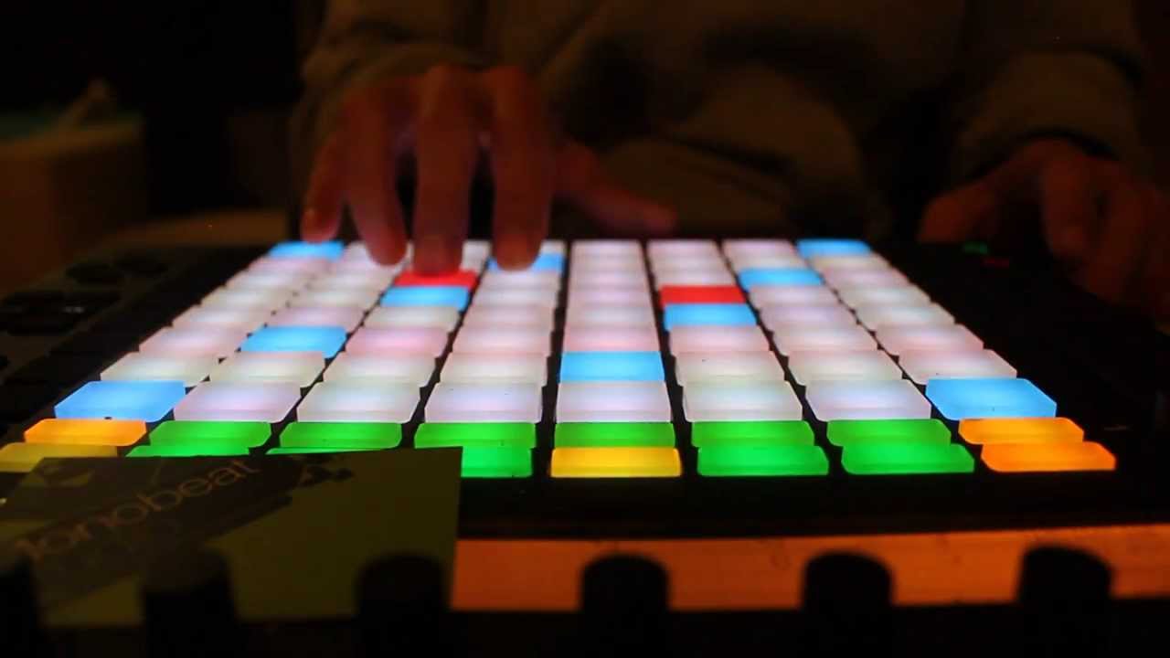 Ableton push: Hang D Minor