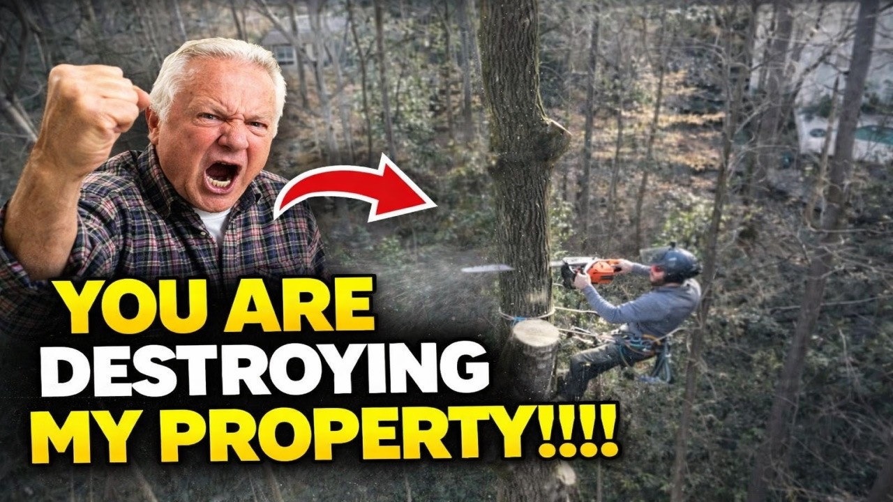 Old man threatens to SUE tree company!!!
