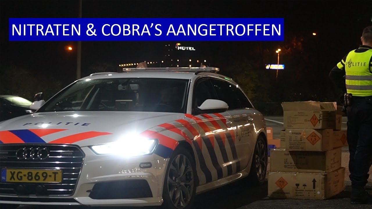 250 KG Vuurwerk aangetroffen tijdens grote controle. NITRATEN &. COBRA'S. POLITIE
