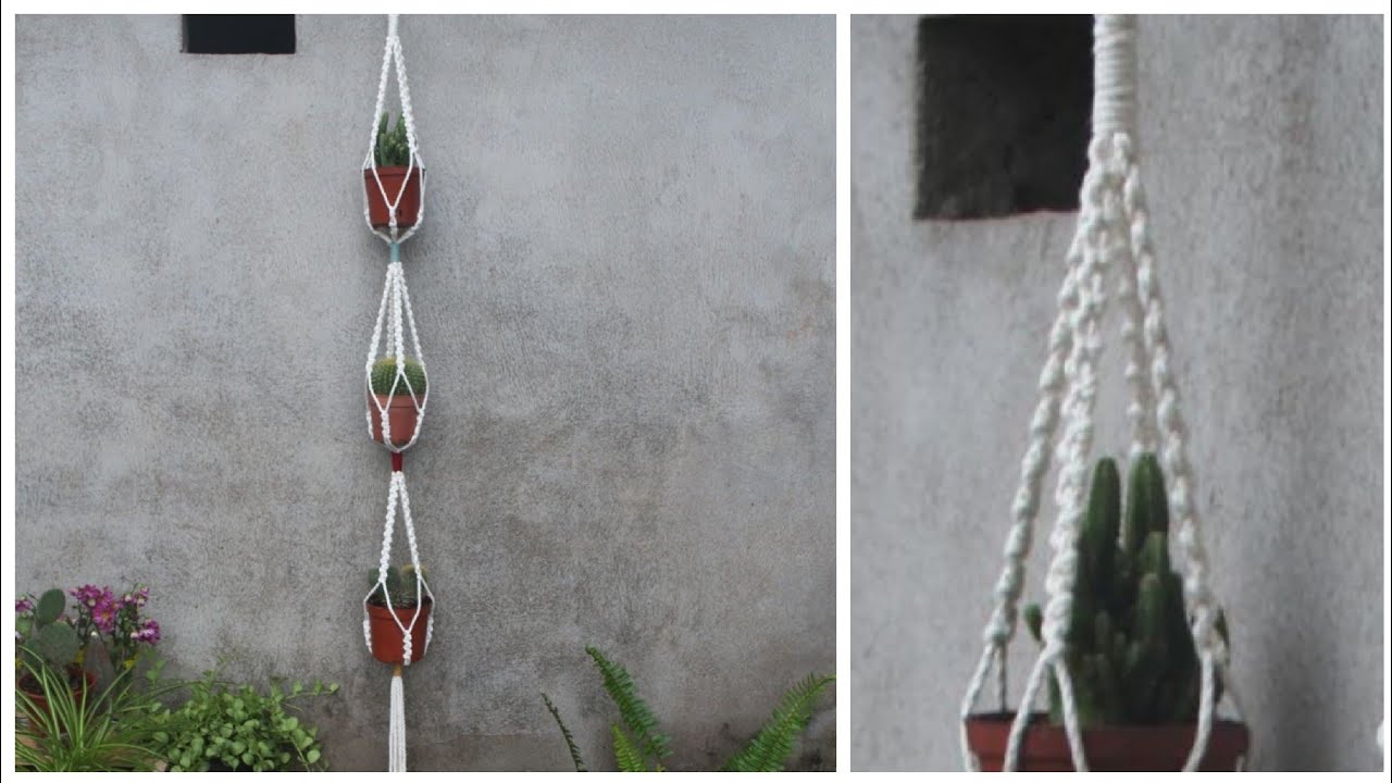 Day 15 - Macramé Plant Hanger 30 days Challenge - DIY Tutorial for beginner by TNARTNCRAFTS
