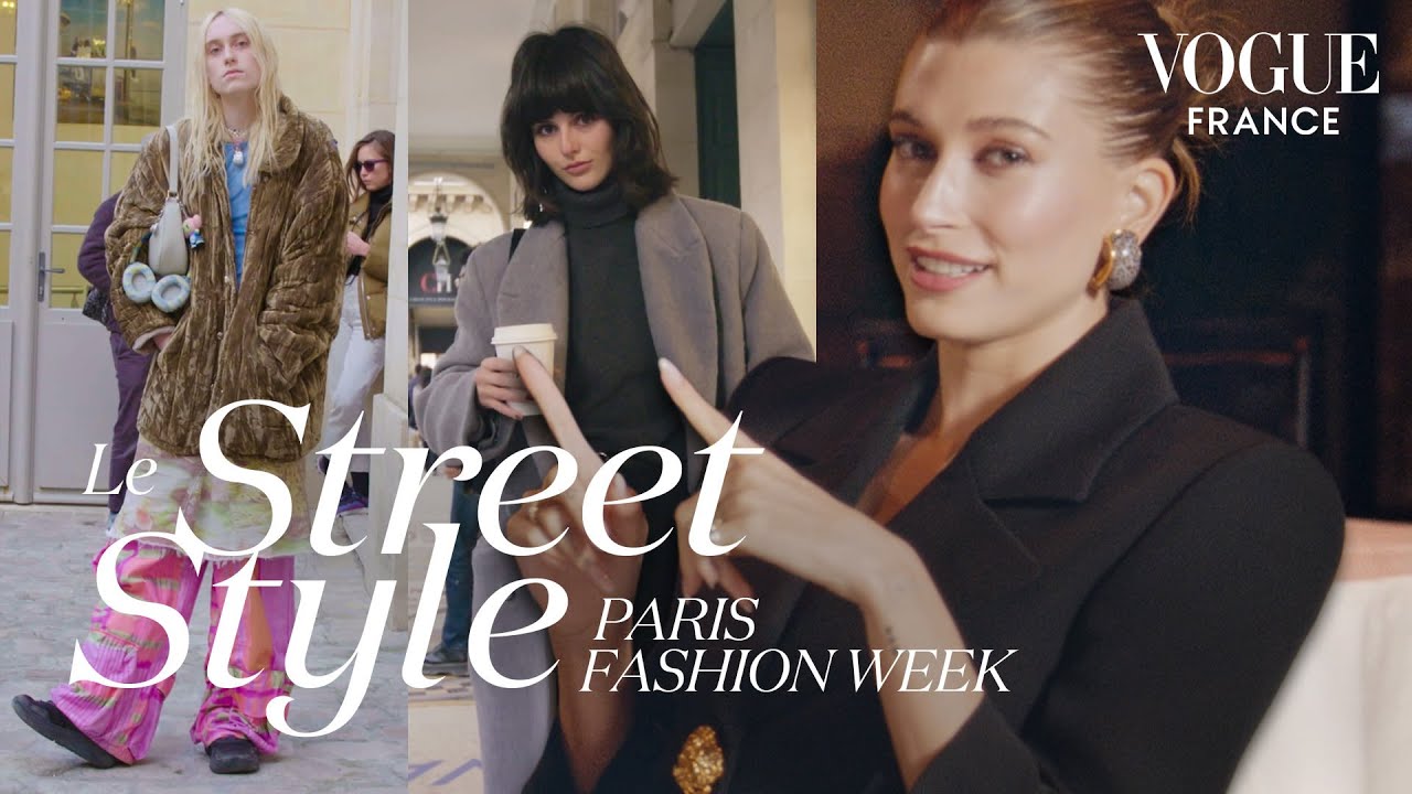 Hailey Bieber décrypte les looks parisiens de la Fashion Week | LE STREET STYLE | Vogue France