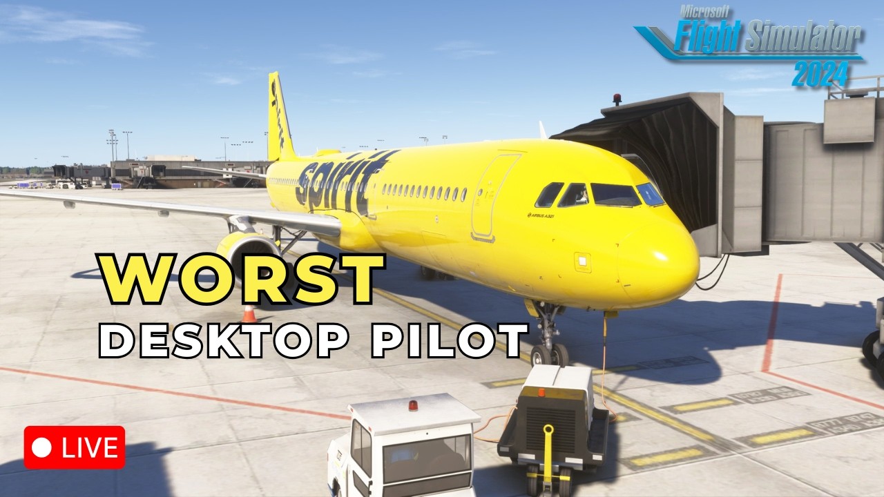 Worst Desktop Pilot. KATL to KDFW in the A321 🤡 MSFS 2024