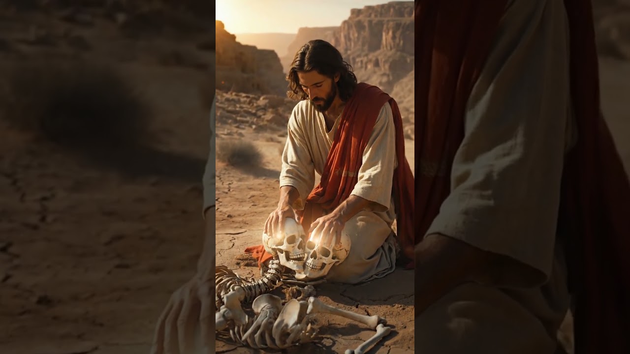 Breath of Life: Jesus Turns Dry Bones into Living Souls 🙏✨ | Resurrection Miracle #jesuschrist #love