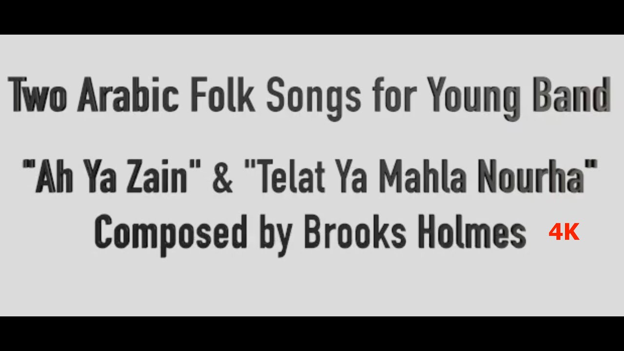2 Arabic Folk Songs for Young Band - 