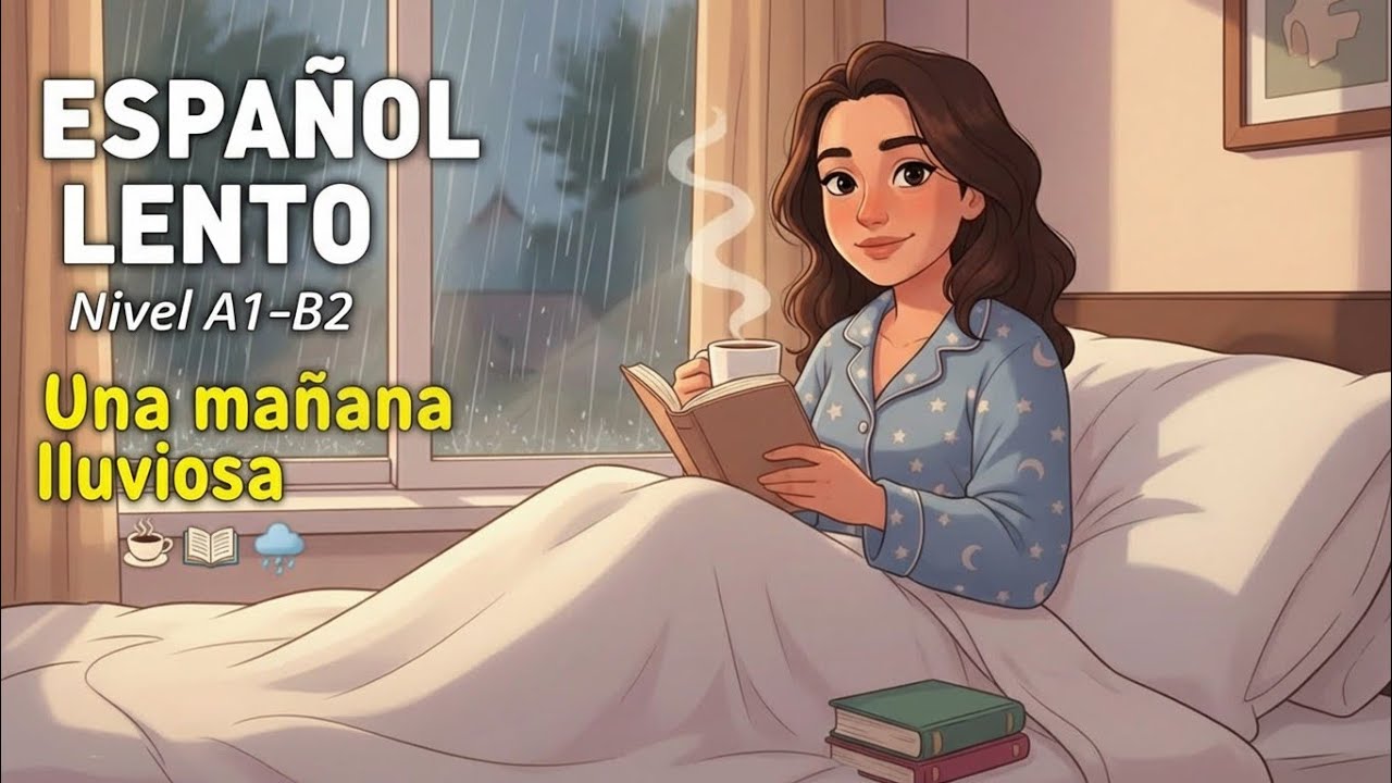 A Cozy Rainy Morning in Bed | Learn Spanish Vocabulary in Context (A1–B2)