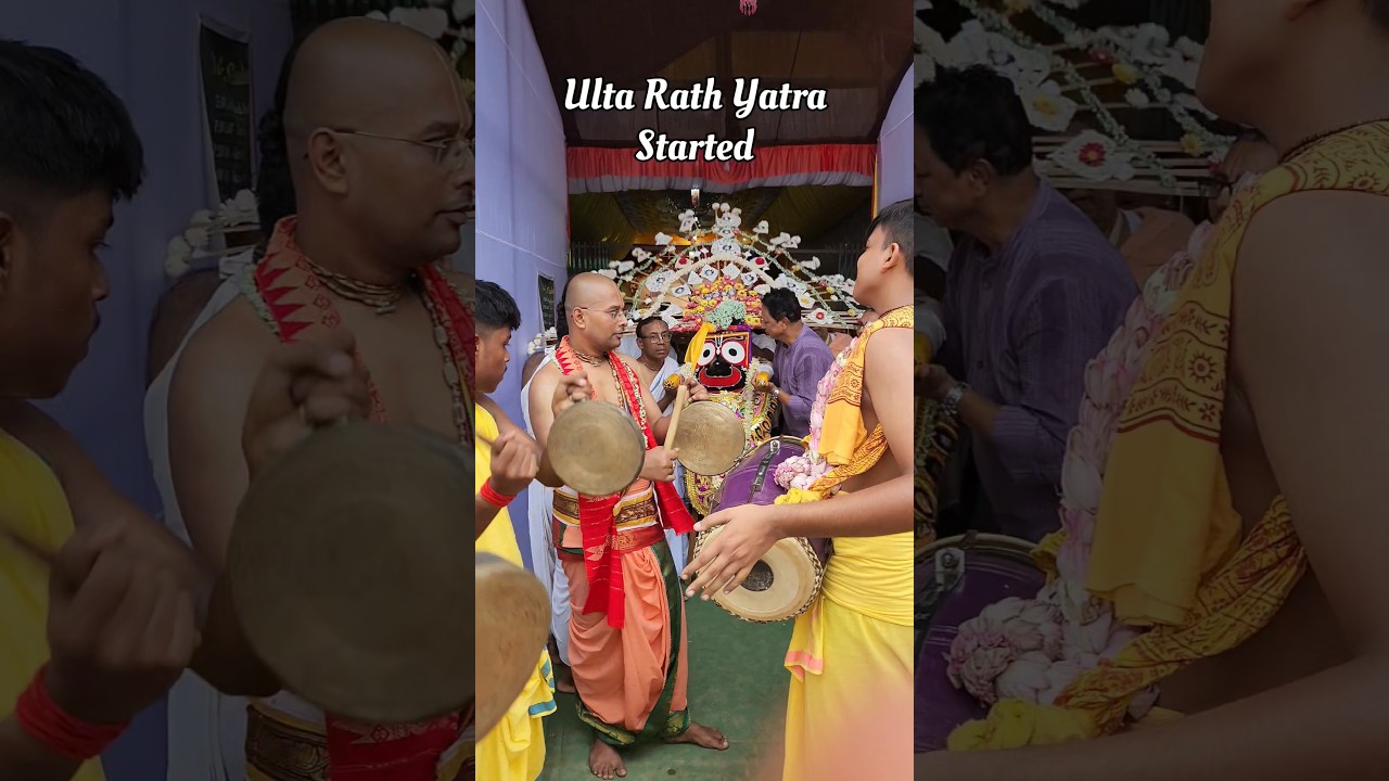 Ulta Rath Yatra Started #jagannath #iskcon #iskconkalyani