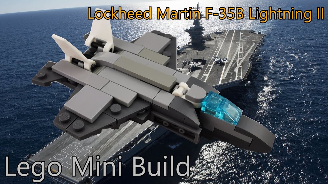 How to build Lego Mini Tutorial - F-35B Lightning II step-by-step build