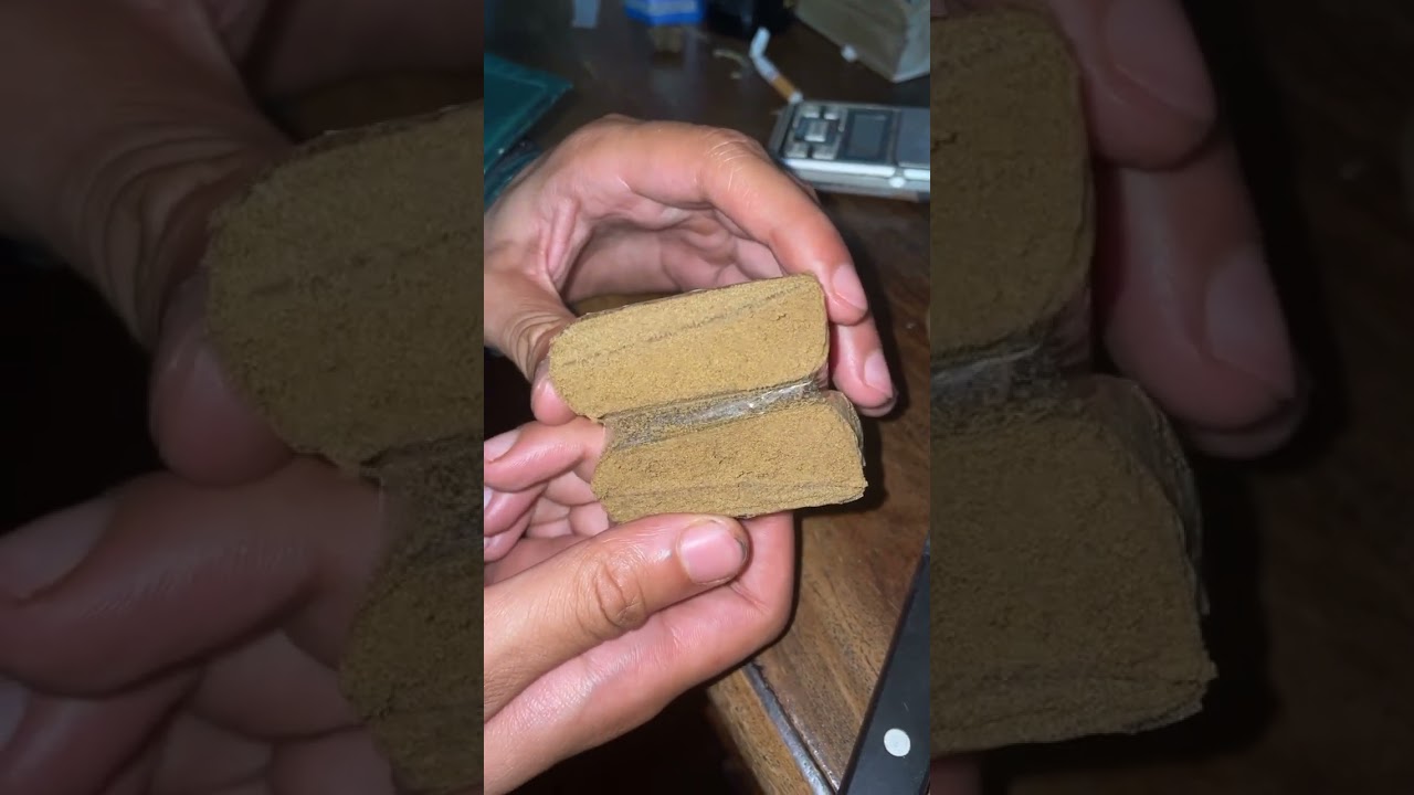 Cutting 100g of hash