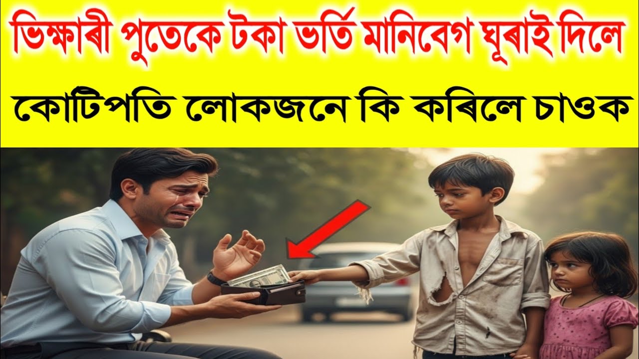 ভিক্ষা কৰা ল'ৰাই কোটিপতিৰ জীৱন বচালে | কিন্তু সি নাজানে তেওঁ কোটিপতি | তাৰ পিছত যি হল বুকু কপিব |