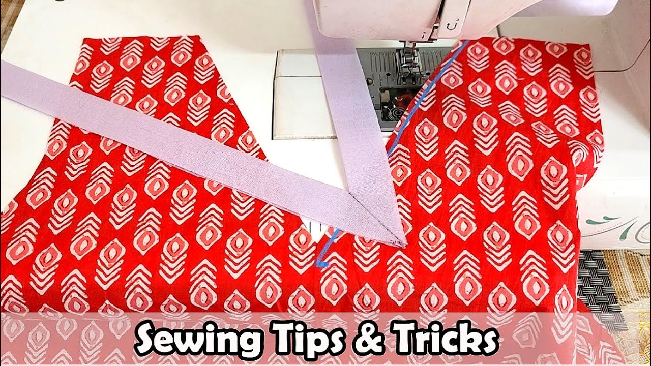 Very Useful Sewing Tips & Tricks | How to make V Shape Neckline For Beginners | Stitch By Stitch
