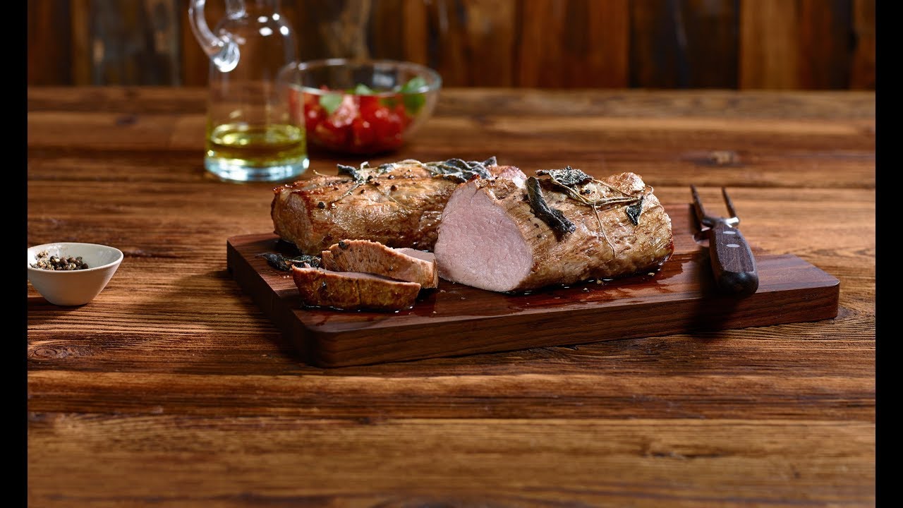 Filet mignon de veau entier cuit à basse température