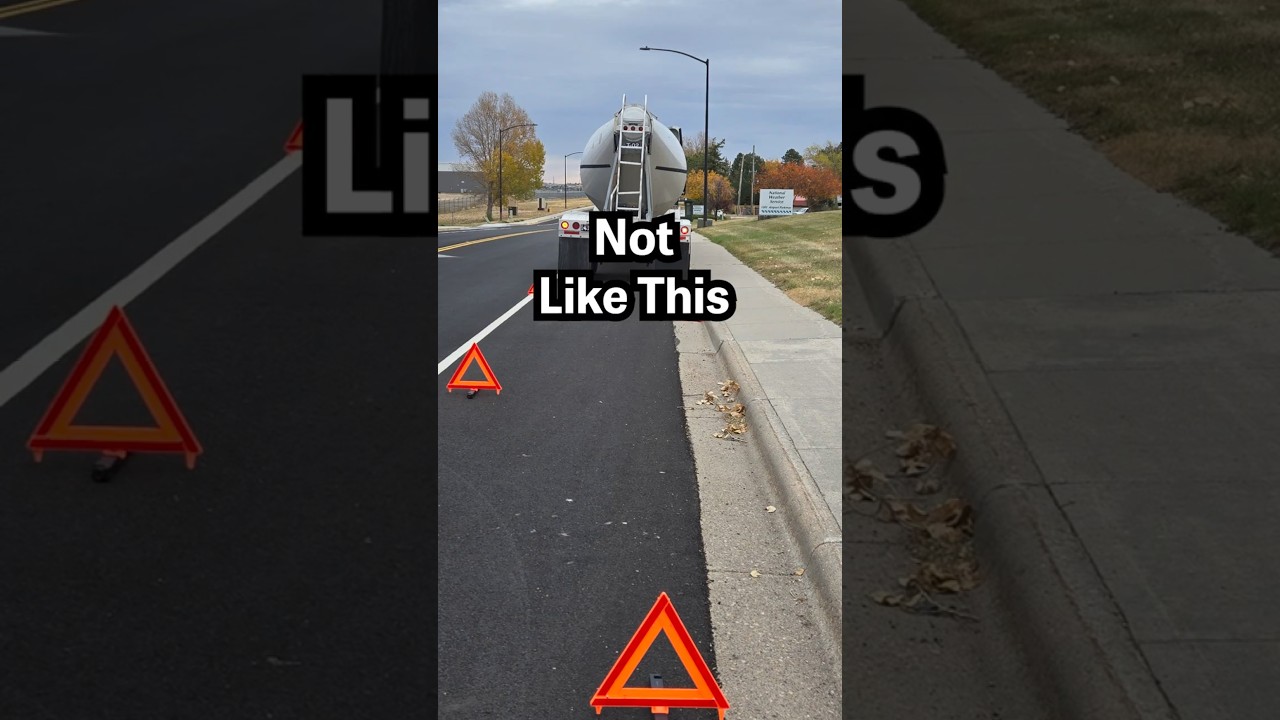 How to Place Warning Triangles for Semi-Trucks #TruckSafety #CDLTips #EmergencyPrep