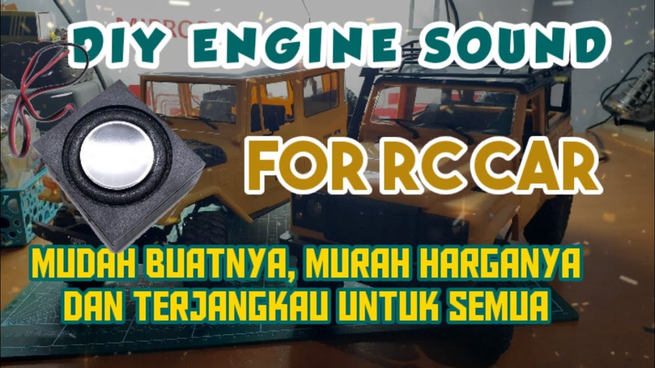 CARA MEMBUAT ATAU DIY SOUND ENGINE RC CAR DENGAN ARDUINO MUDAH DAN GAMPANG