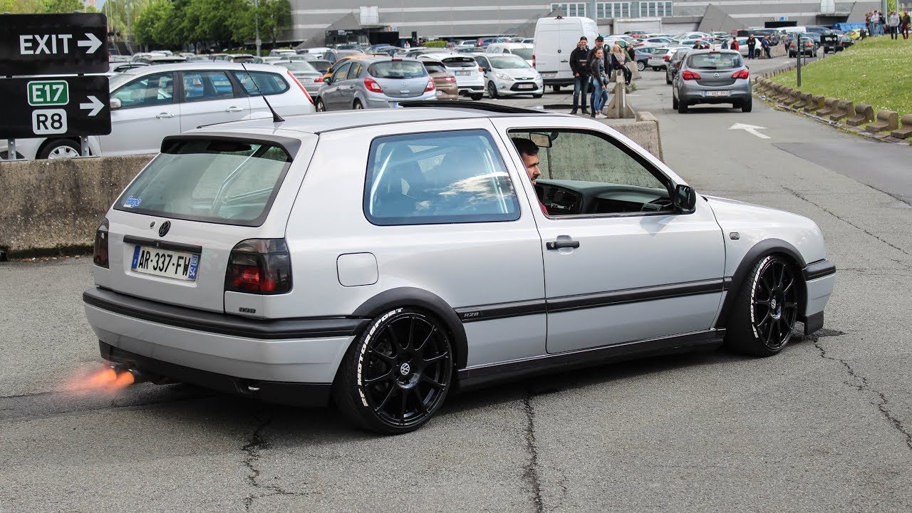 Swapped Golf 3 VR6 w/ V6 R28 Engine (Golf 4) | Loud pops, Bangs & Flames