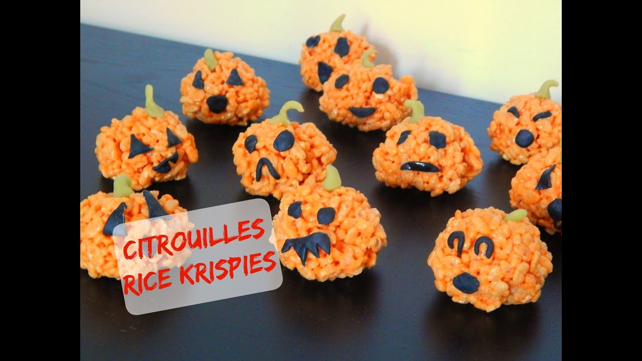 Citrouilles Rice Krispies | Ellie Pâtisserie